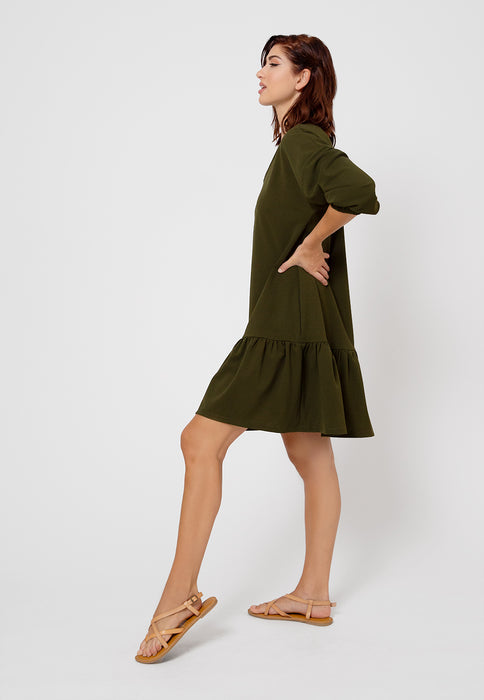 Vestido Leota Feminino Luna In Kalamata Verde Tamanho Grande