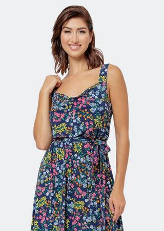 Vestido Wildflower Isla Azul Leota Feminino