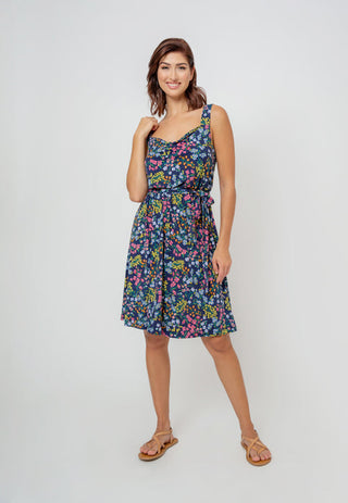 Vestido Wildflower Isla Azul Leota Feminino