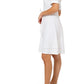 Vestido de malha com ilhós Leota Genesis, branco, tamanho XL