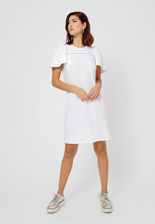 Vestido Kinsley Ilhós Leota Feminino Branco