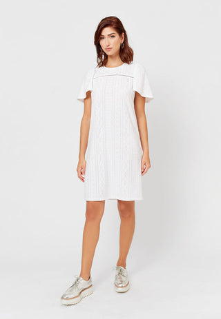 Vestido Kinsley Ilhós Leota Feminino Branco