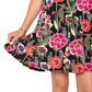 Vestido Leota Serenity Garden Party Preto Multicolorido