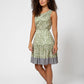 Vestido com estampa floral Kristen da Leota Women's, verde