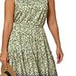 Vestido com estampa floral Kristen da Leota para mulheres, verde