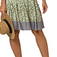 Vestido com estampa floral Kristen da Leota para mulheres, verde