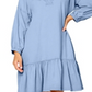 Vestido bordado Luna feminino Leota azul tamanho XX-G