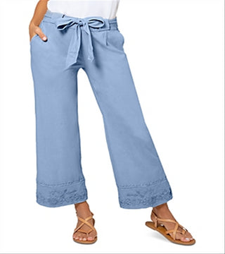 Vestido Lupita Culottes Leota Feminino em Azul Chambray Grande Azul Lord &amp; Taylor