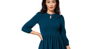 Vestido Iman Feminino Leota Azul Tamanho P