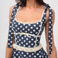 For Love & Lemons - Women's Dolly Denim Dot Dress