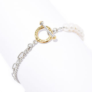 Pulseira de prata artesanal Samuel B. Choice of Gem Bead &amp; Chain