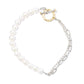 Pulseira de prata artesanal Samuel B. Choice of Gem Bead &amp; Chain