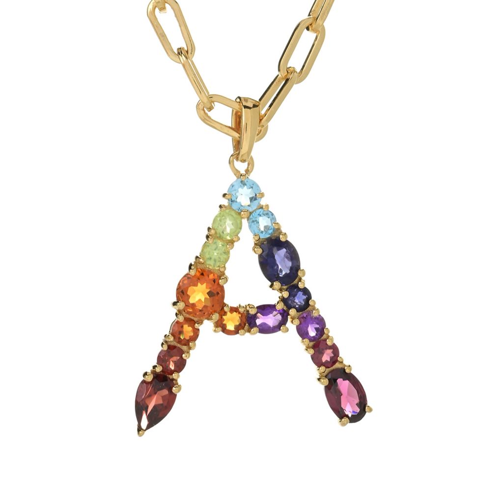 gem-treasures-ombre-rainbow-multi-gemstone-initial-pendant