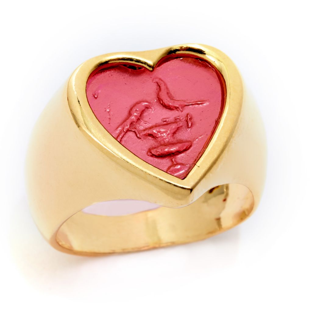 tagliamonte-18k-gold-plated-venetian-glass-bird-carved-cameo-heart-ring