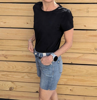 Judy Blue - Shorts de cintura média com corte reto