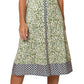 Vestido floral midi Francesca feminino Leota verde tamanho grande
