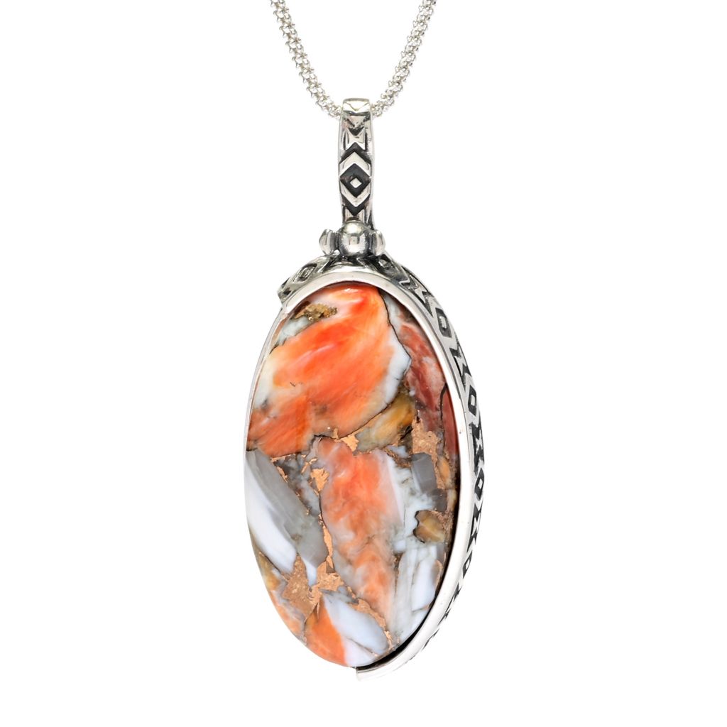 Pingente de ostra espinhosa com corrente Southwest Elements Choice of Shape