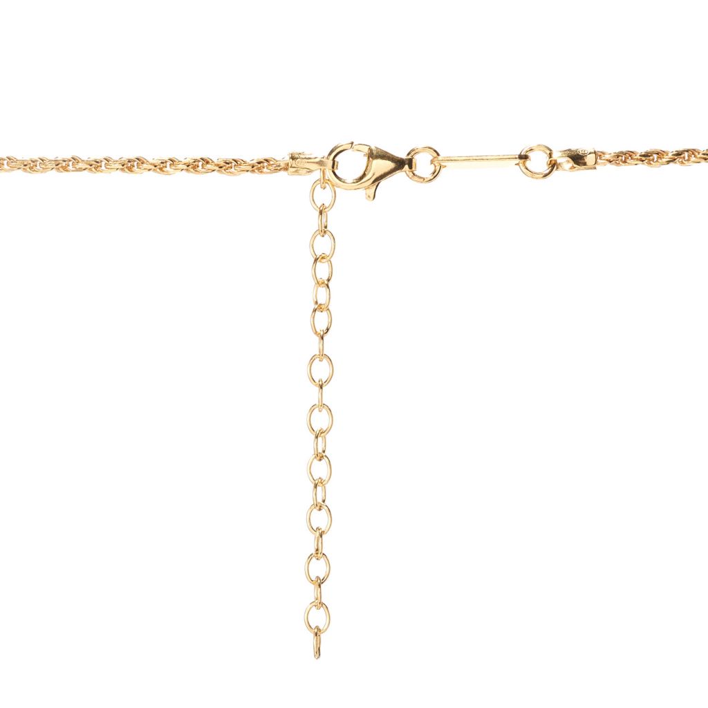 Colar de corrente de corda "Elements" banhado a ouro 18K Cameo Italiano