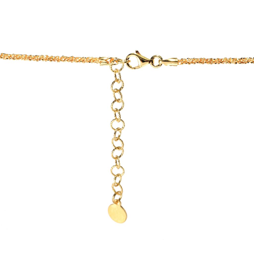 Pingente Cameo Italiano Banhado a Ouro 18K "Scent" Flor Cameo com Corrente