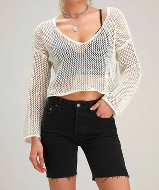 Free People - Bermuda Avery Denim com bainha desfiada