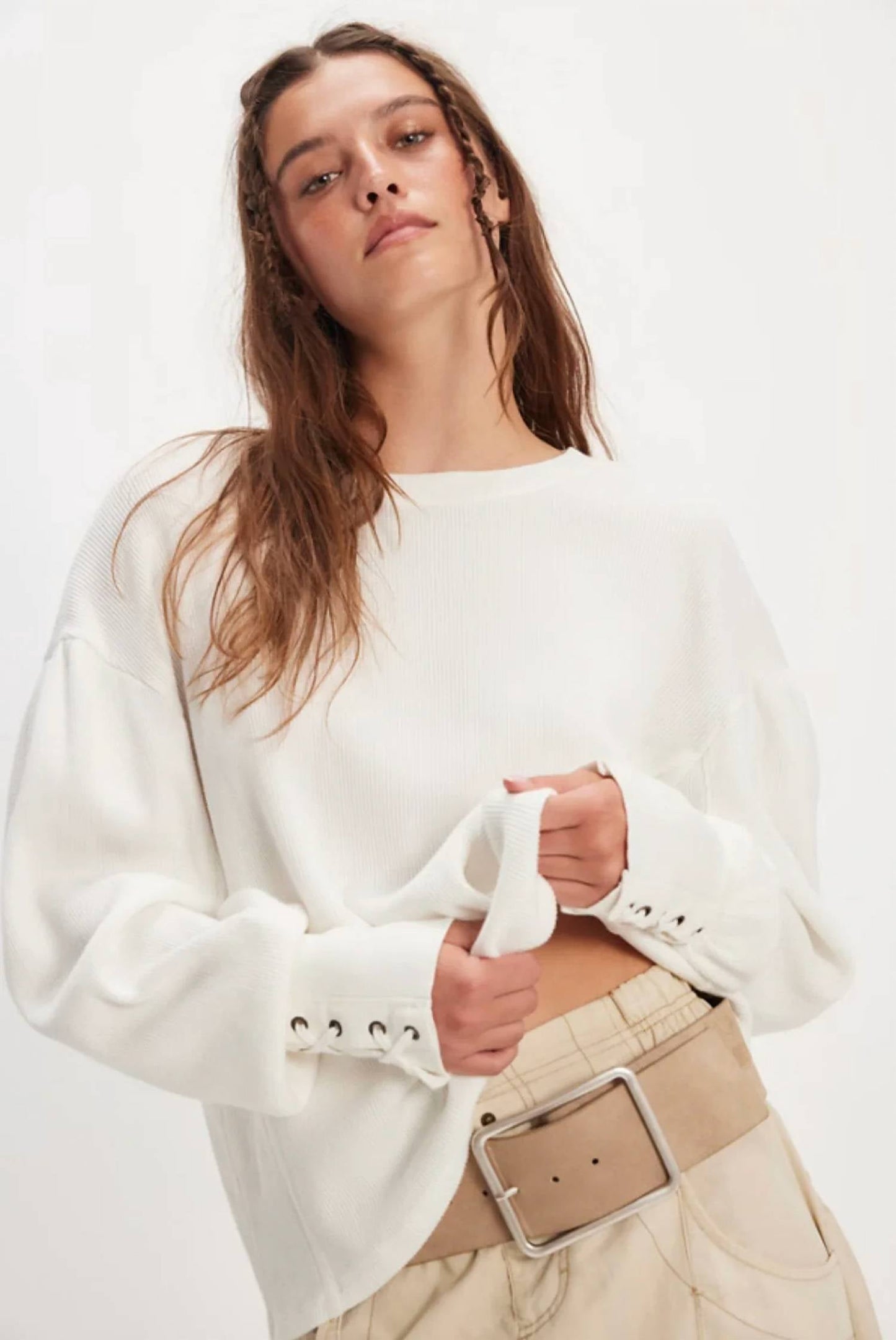 Free People - Lapis Cuff Long Sleeve Top
