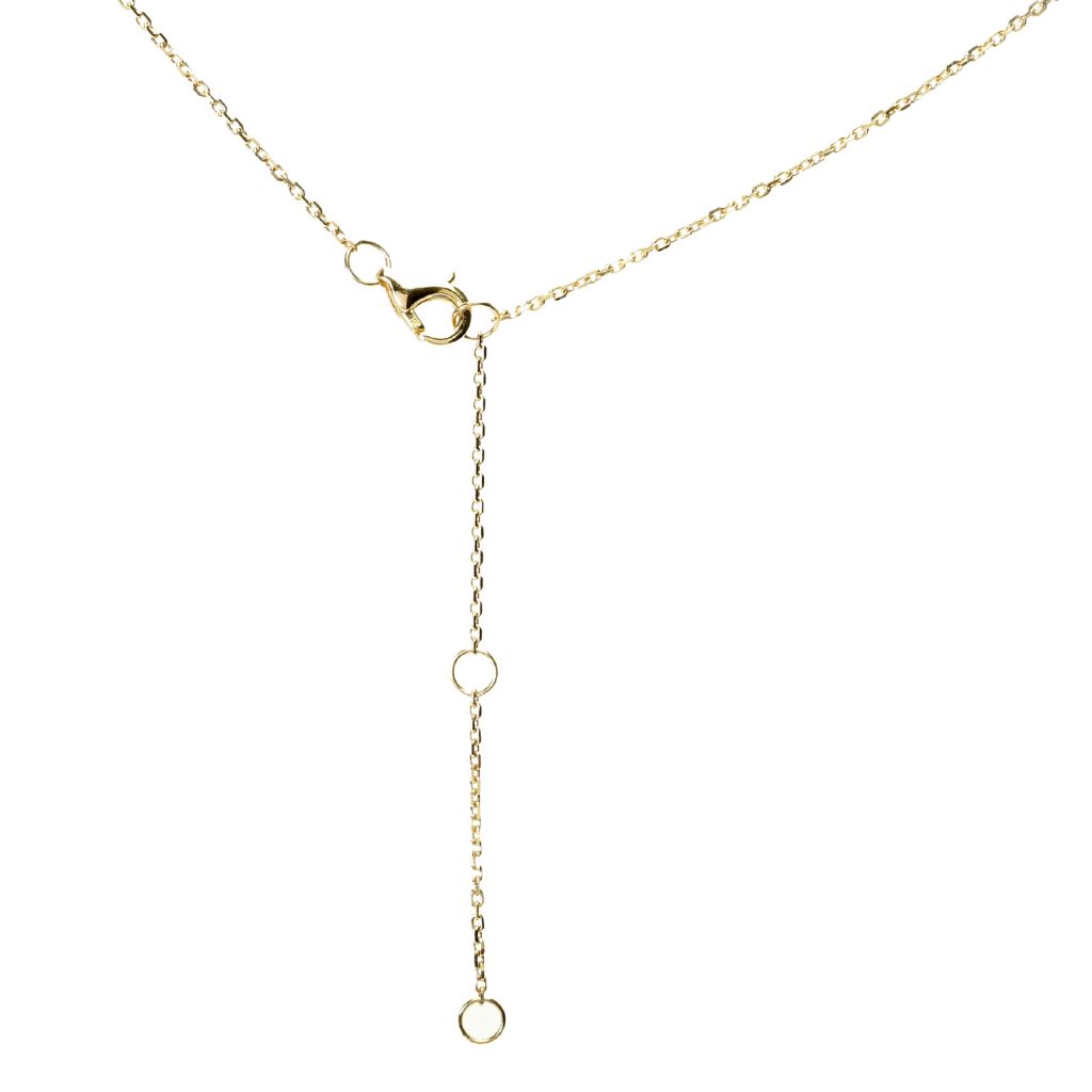 Pingente Chevron de Diamante 0,74ctw com Corrente Gems of Distinction em Ouro 14K