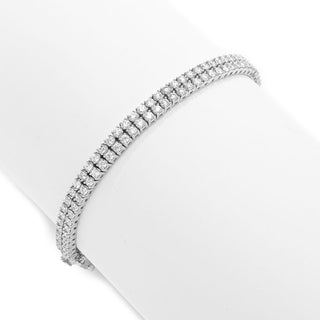 Grown Gorgeous 14K Gold 4.10ctw Lab Grown Diamond 7" Tennis Bracelet