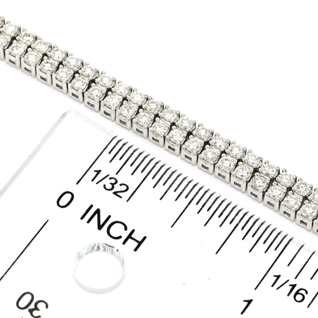 Pulseira de tênis Grown Gorgeous de ouro 14K com diamante cultivado em laboratório de 4,10 quilates e 7"