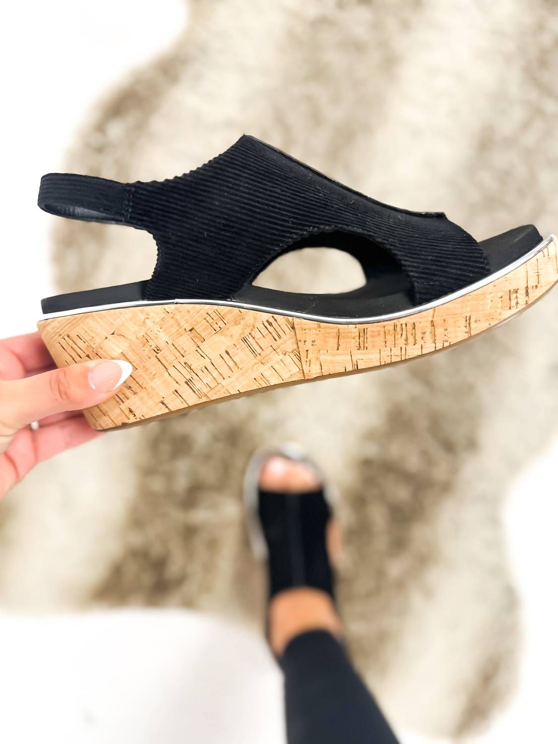Corkys Footwear - Corduroy Carley Wedge
