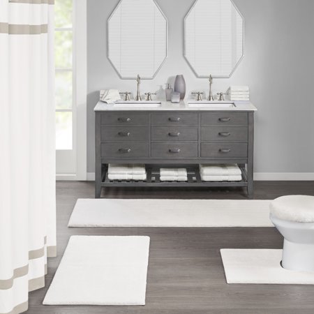 Home Essence Marshmallow Tufted Microfiber Bath Rug