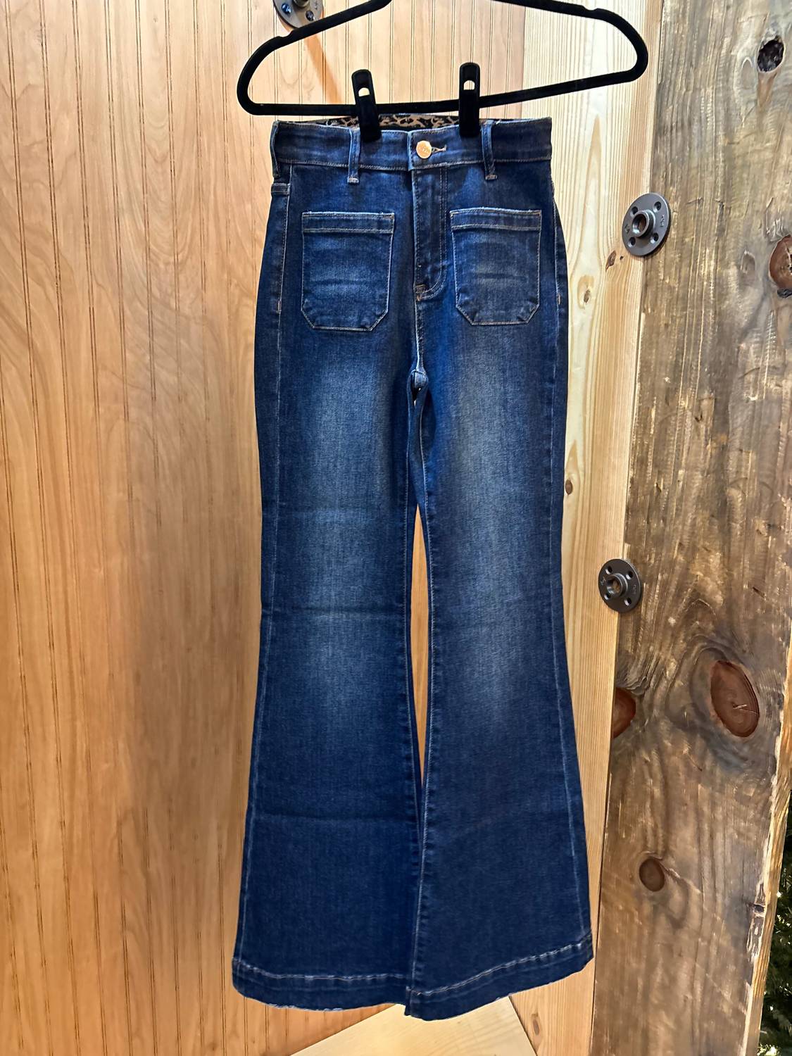 Risen - Flare Front Patch Pocket Jeans