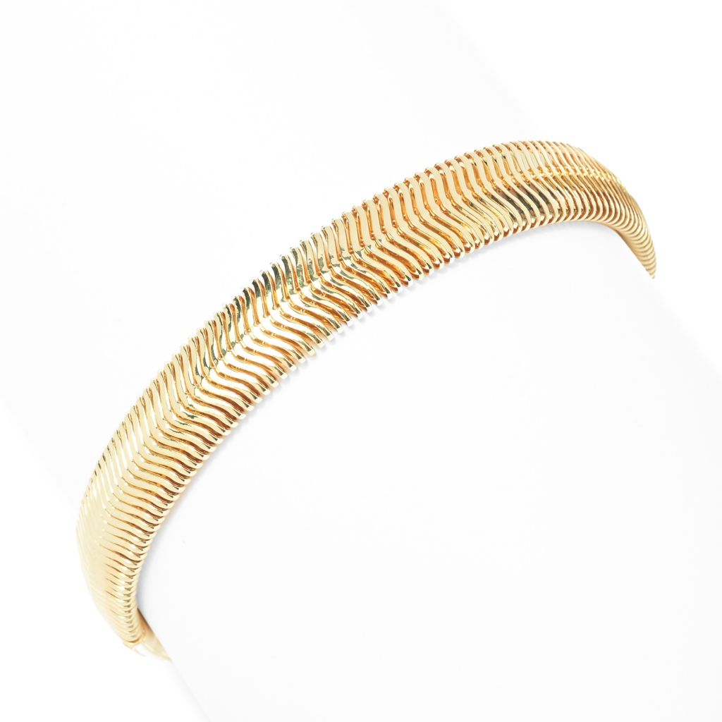 toscana-italiana-18k-gold-plated-choice-of-length-flat-snake-chain-bracelet