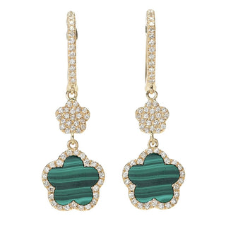 Sabrina Designs 14K Gold Choice of Gem & Diamond Flower Earrings