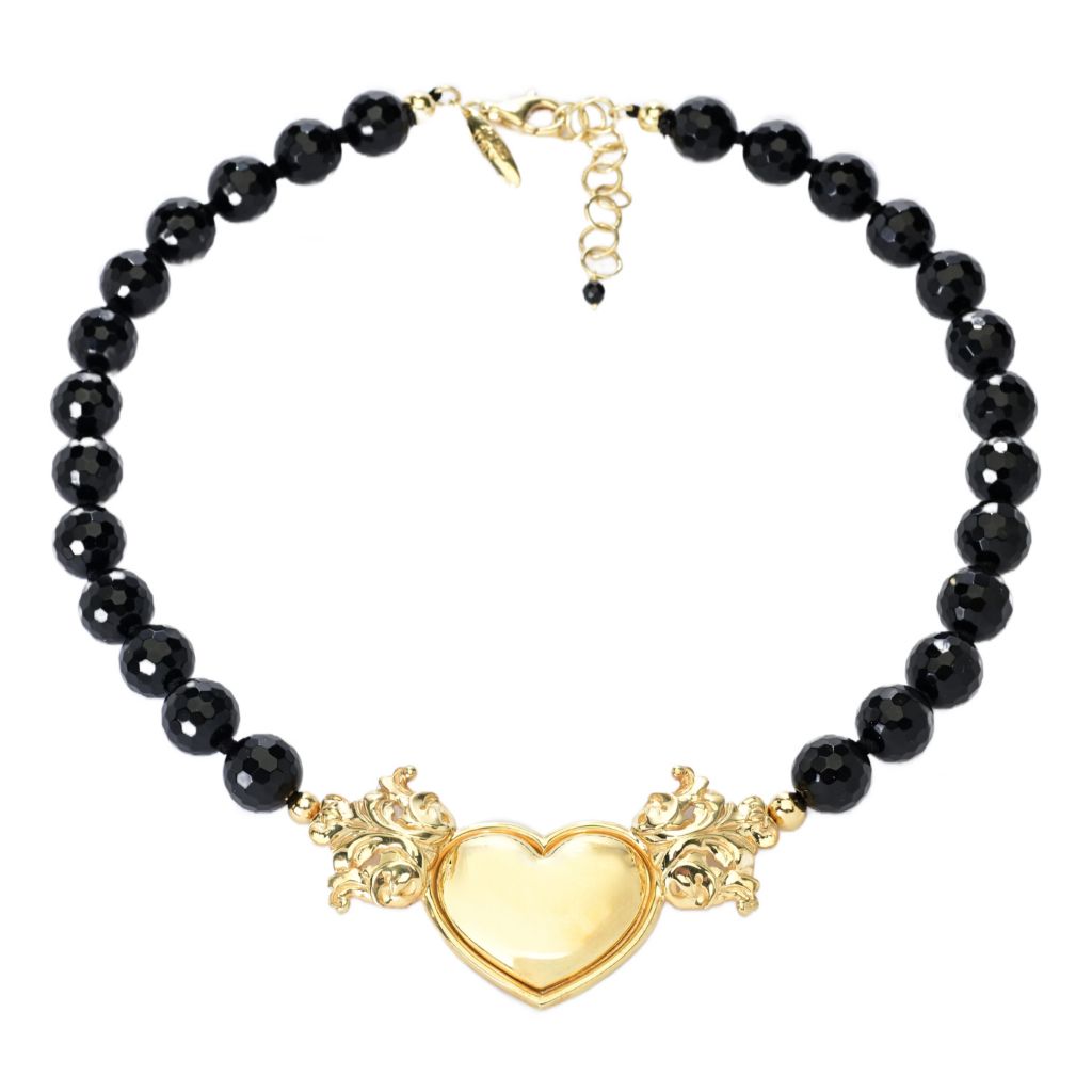 graziella-23k-gold-plated-black-onyx-bead-heart-necklace