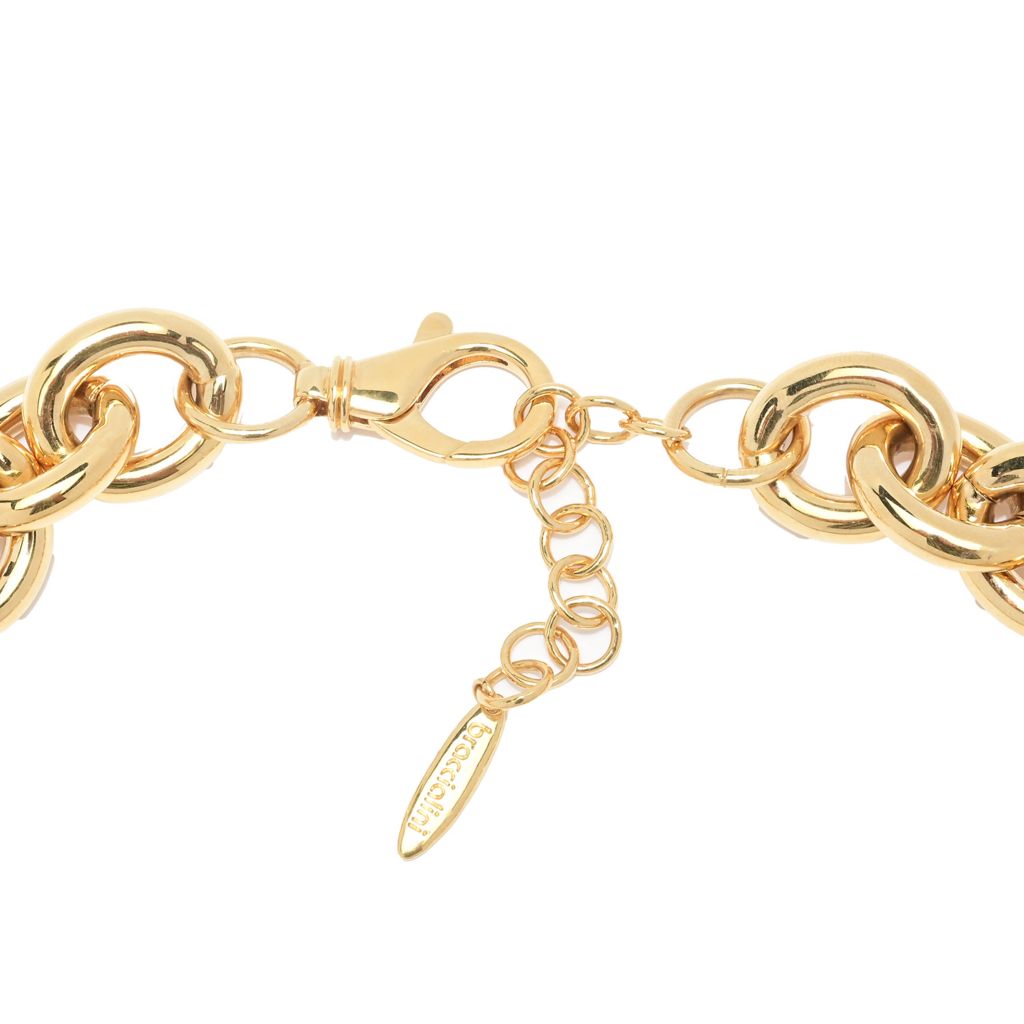 Colar Medusa polido eletroformado de 17,5" + 2" da Graziella Choice of Plating