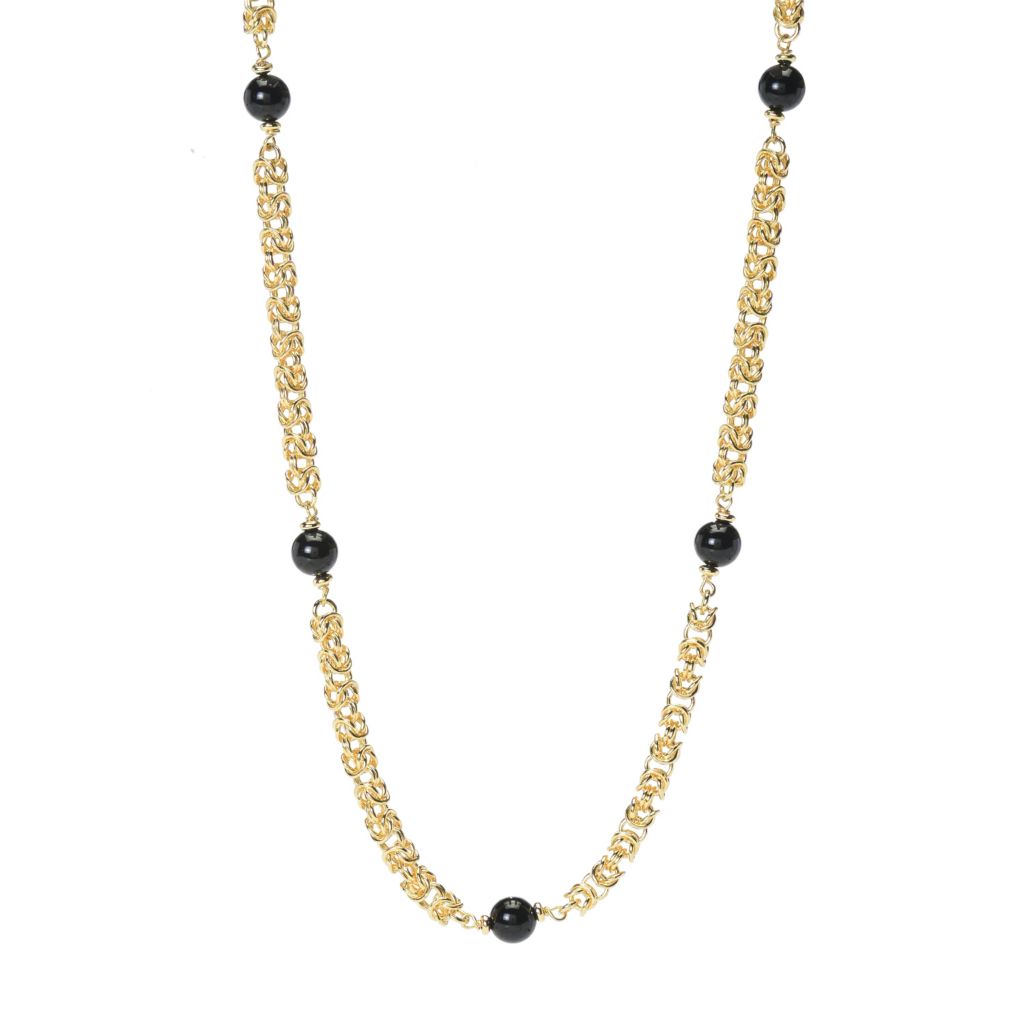 Colar bizantino Toscana Italiana banhado a ouro 18K Choice of Gem Station