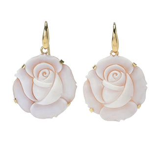 Brincos Cameo Italiano banhados a ouro 18K "Elysse" com opção de flores