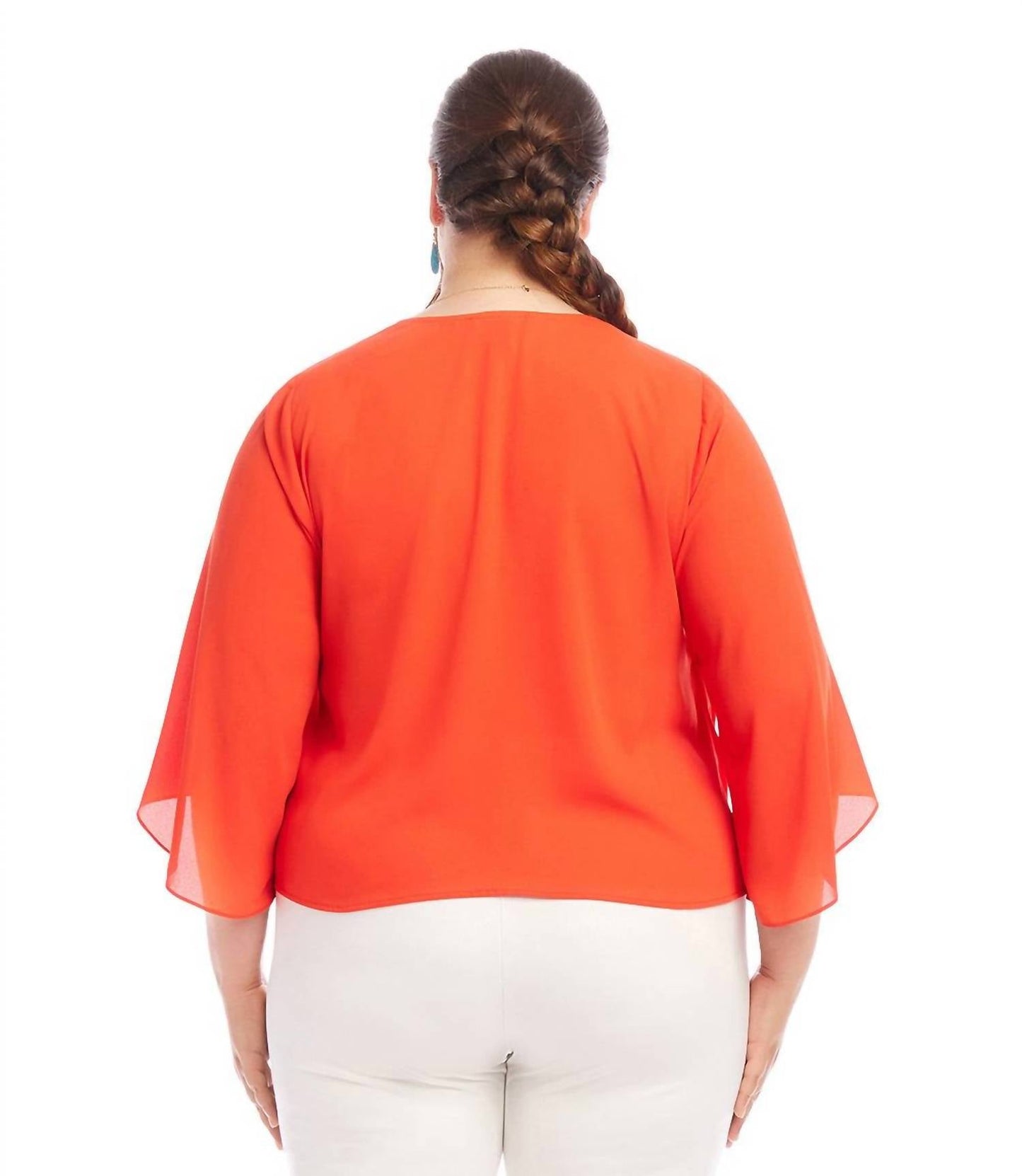Karen Kane - Drape Front Crossover Top - Plus