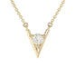 Pingente Chevron de Diamante 0,25ctw com Corrente Gems of Distinction em Ouro 14K
