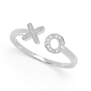 Sabrina Designs 14K Gold Polished 0.08ctw Diamond XO Ring, 1.8 grams