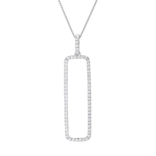 LALI Jewels 14K Gold 0.48ctw Diamond Drop Pendant w/ Chain