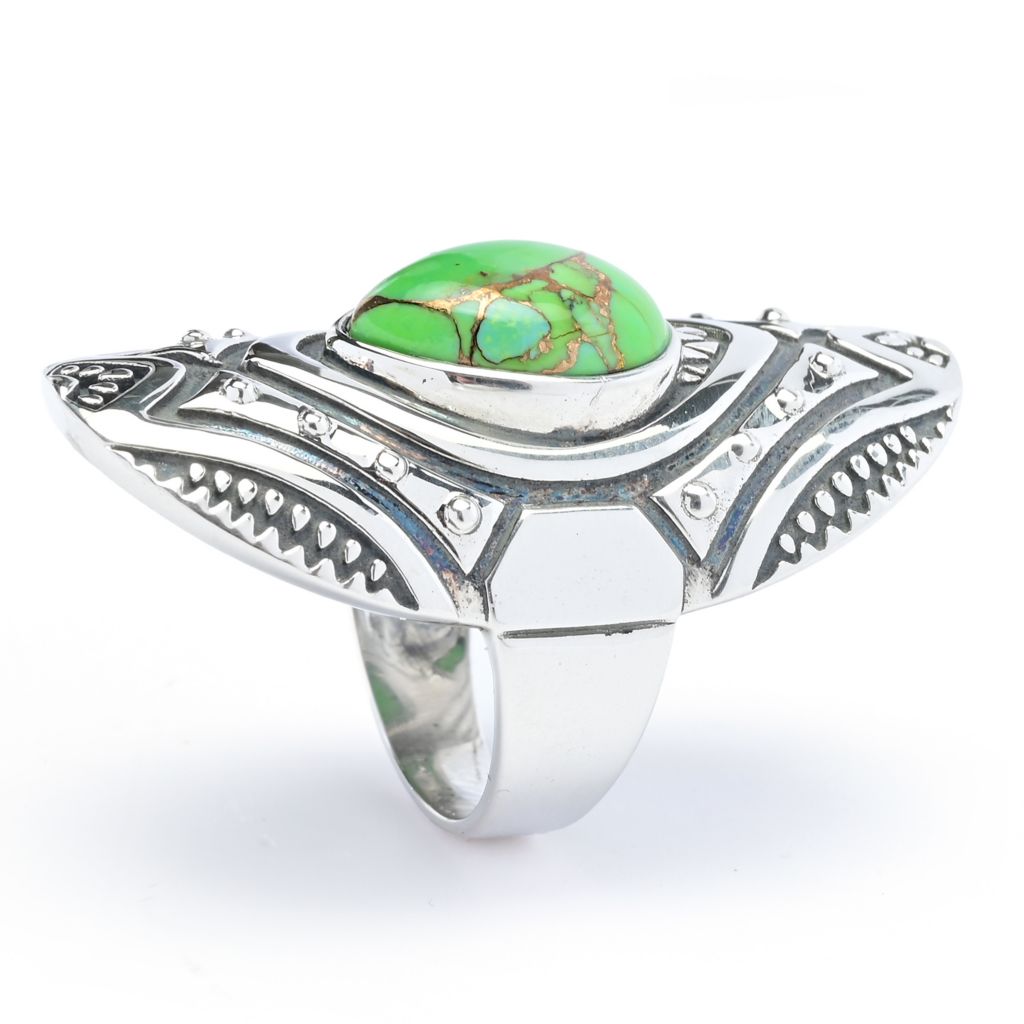 Anel Kingman Turquesa em Formato de Pera da Southwest Elements