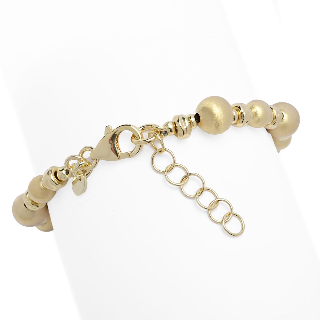 toscana-italiana-setosa-martellato-bead-hammered-rondelle-bracelet