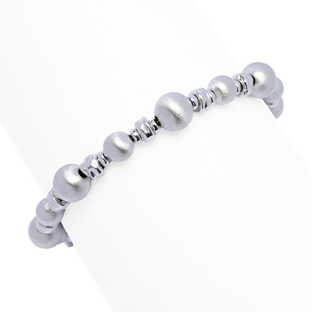toscana-italiana-setosa-martellato-bead-hammered-rondelle-bracelet