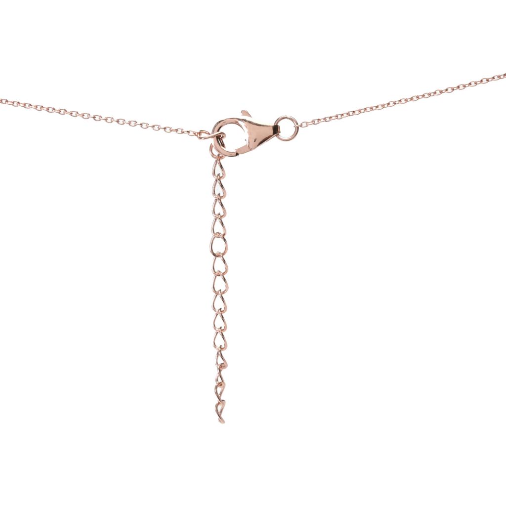 Pingente oval de calcedônia rosa e opala etíope banhado a ouro rosa 18x13 mm com corrente