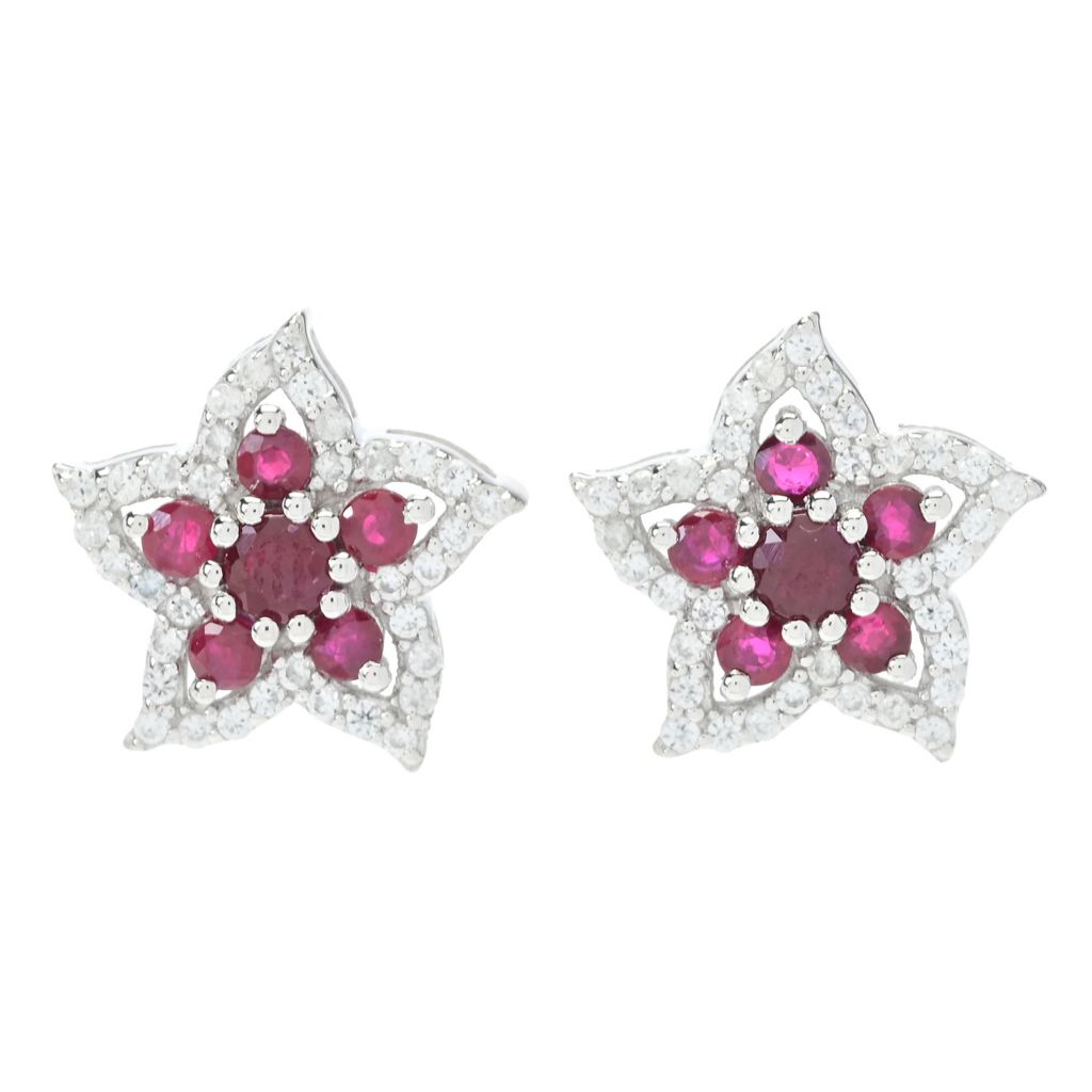 gem-treasures-choice-of-precious-gem-zircon-flower-stud-earrings