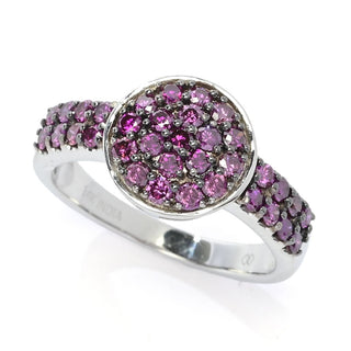 Diamond Treasures 14K Gold 0.75ctw Purple Diamond Choice of Shape Cluster Ring