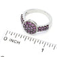 Anel Cluster Diamond Treasures em ouro 14K com diamante roxo de 0,75ctw e formato à escolha
