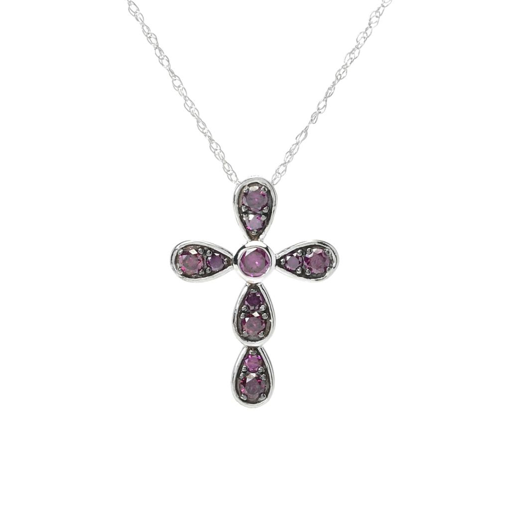 diamond-treasures-14k-white-gold-0-35ctw-purple-diamond-cross-pendant-w-chain