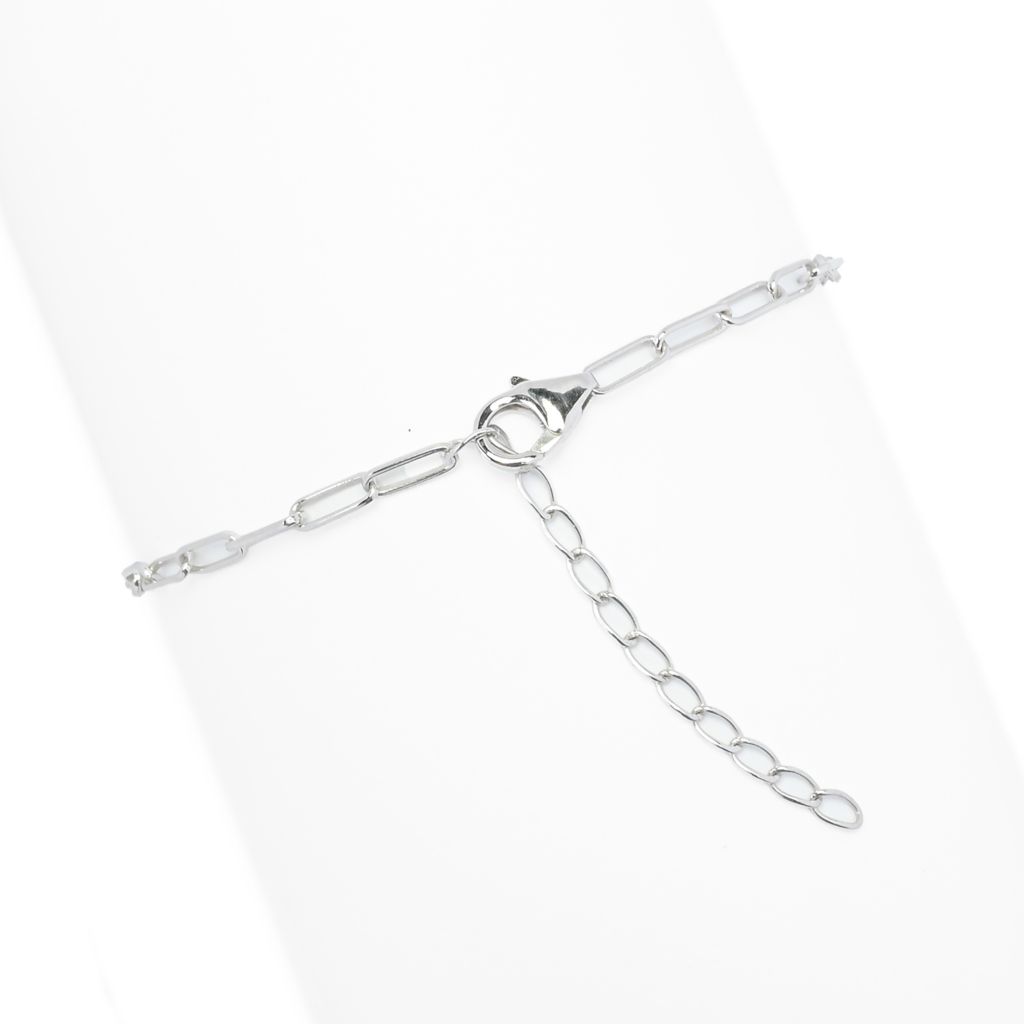 Pulseira Diamond Treasures em ouro branco 14K com diamante roxo de 1,51 quilates e dupla face